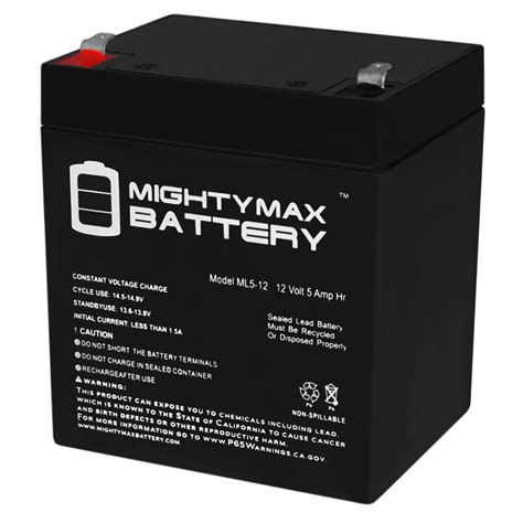 12v 5ah Sla Replacement Battery For Apc Sua500pdr Mightymaxbattery