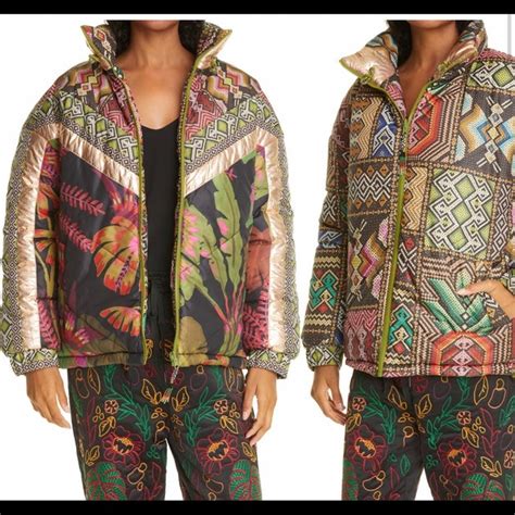 FARM Rio Jackets Coats Farm Rio Tropical Rauti Metallic Revers