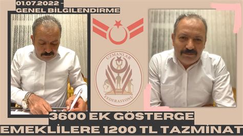 Ali Tilkici 3600 Ek Gösterge ve Emeklilere 1200 TL Hayırlı Olsun