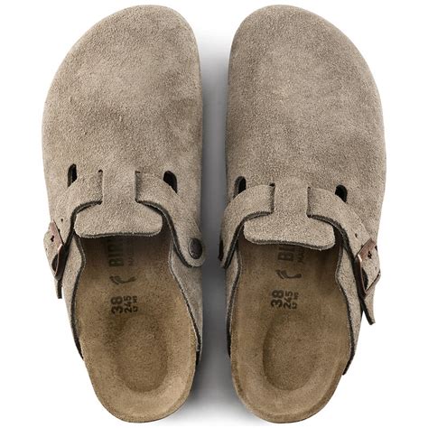 Boston Suede Leather Taupe Birkenstock