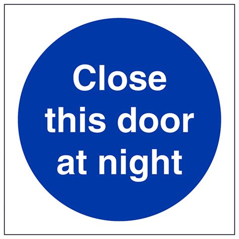 Close This Door At Night Eureka Direct