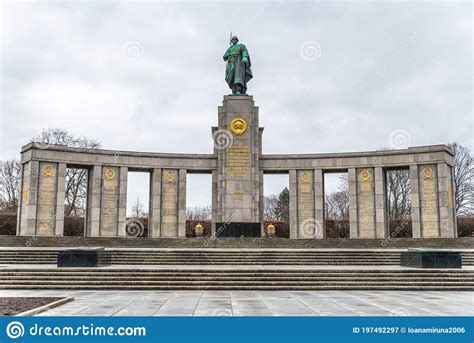 The Soviet Memorial In The Tiergarten Park Berlin Germany Editorial