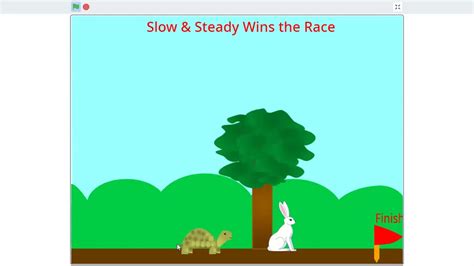 S1 L1rabbit And Tortoise Story Making In Scratch Youtube