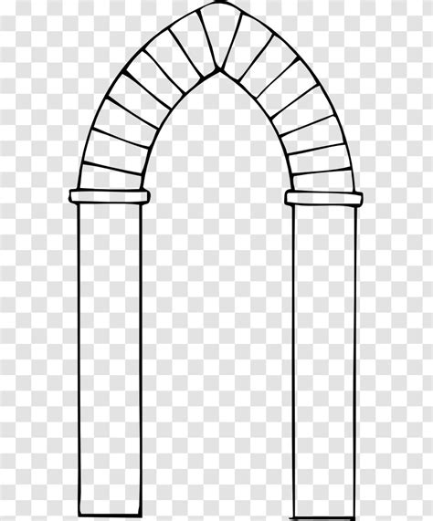 Gateway Arch Clip Art Black And White Gothic Window Vector