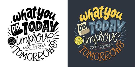 Hand Drawn Lettering Quote In Modern Calligraphy Style Slogan For Print And Poster Design Vector ...