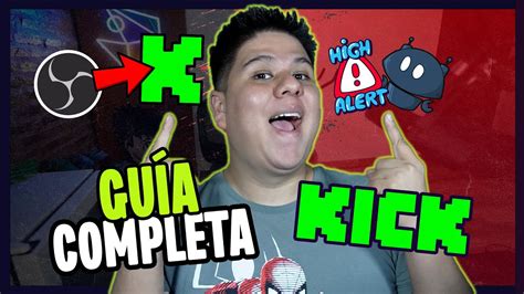 configuración Kick alertas paneles etc stream kick en obs