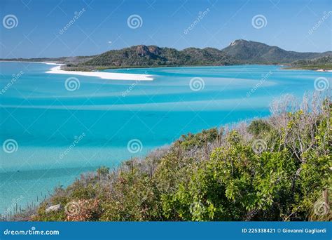 Aerial View of Whitehaven Beach in the Whitsunday Islands, Australia ...