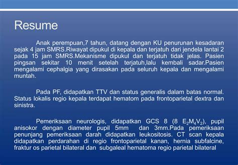 Trauma Kapitis Cedera Kepala Berat Ppt