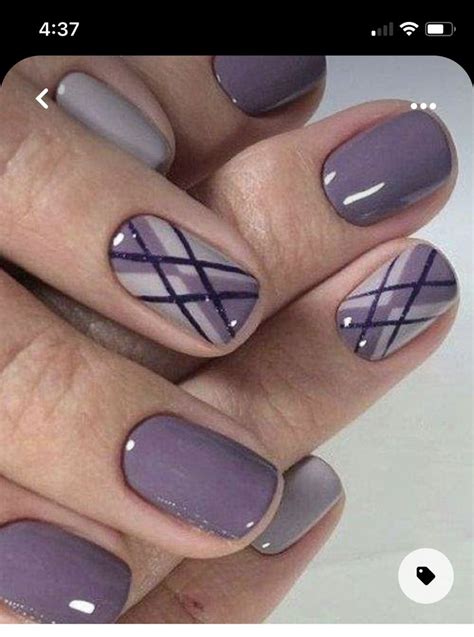 Purple Manicure Purple Ombre Nails Purple Nail Art Gray Ombre Nail