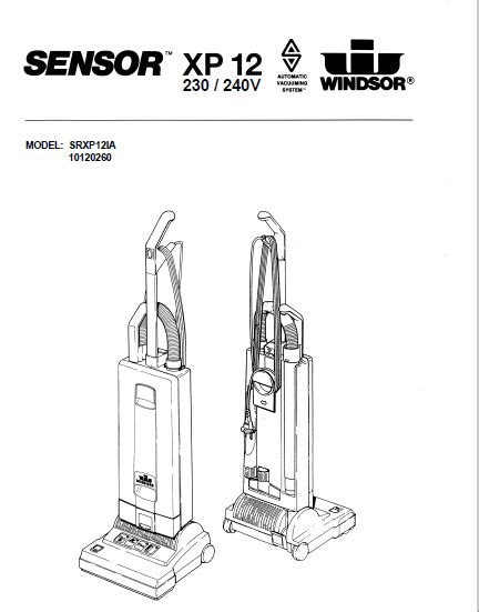 Windsor Sensor Xp12 Windsor Sensor Xp 12 Upright Vacuum Cleaner