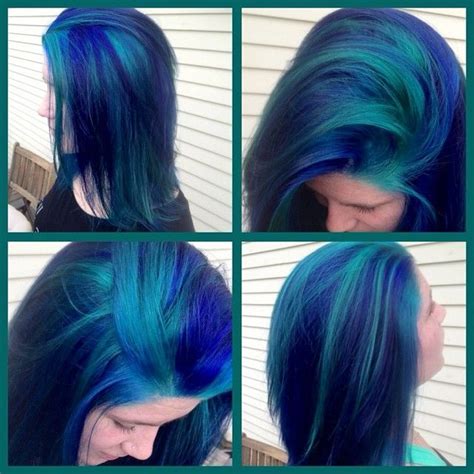 Shes A Mermaid Hairbyrainbowrage Hair Hair2013 Bluehair Tealhair