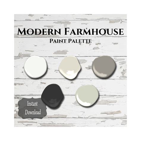 Modern Farmhouse Paint Palette Sherwin Williams Modern Farmhouse Paint