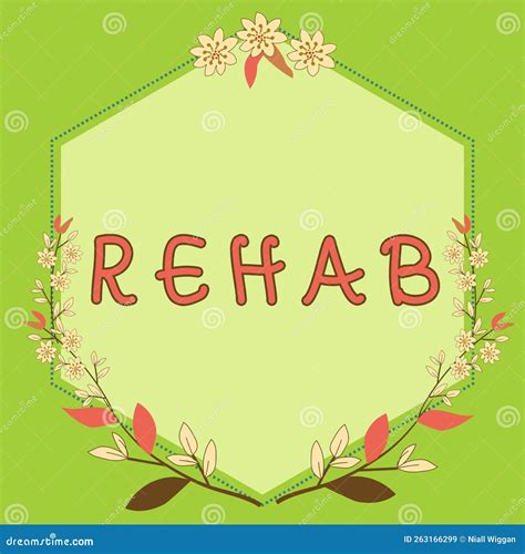 Rehab Concept Word Art Illustration Cartoon Vector Cartoondealer