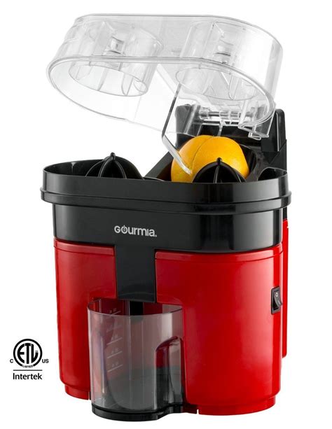 Gourmia GCJ200 Electric Citrus Juicer Machine Double Fruit Capacity