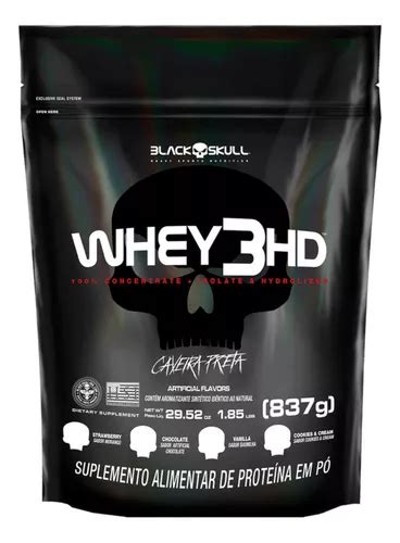 Whey Black Skull Cookies E Cream Refil G Frete Gr Tis