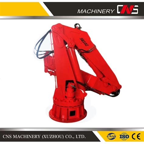 Ton Hydraulic Lifting Knuckle Boom Truck Mounted Crane Folding Arm