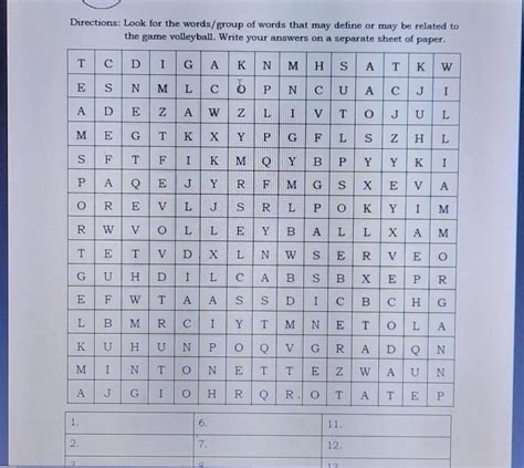 Directions Look For The Words Group Of Words That May Define Or May Be