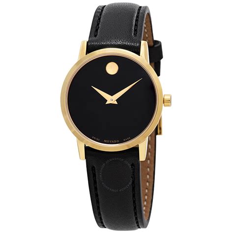 Movado Museum Classic Black Dial Ladies Watch 0607275 Museum Movado