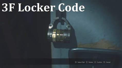 Resident Evil 2 Remake 3F Locker Code YouTube