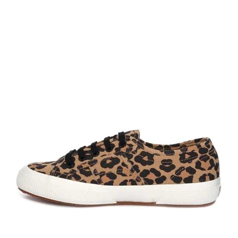 Superga 2750 Big Classic Leopard Print Cotton Trainers 121 Shoes