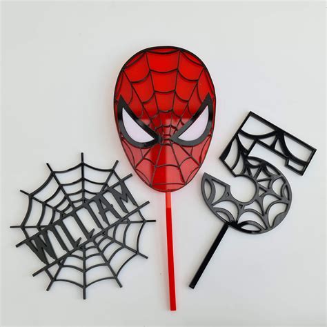 Spiderman Birthday Cake Topper Get More Anythink S