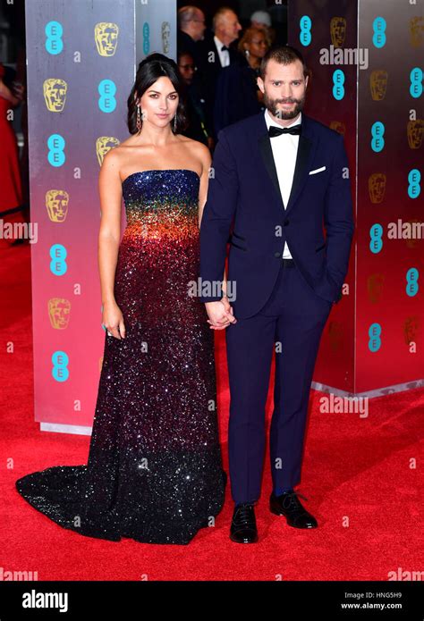 Jamie Dornan And Amelia Warner Attending The Ee British Academy Film Awards Held At The Royal