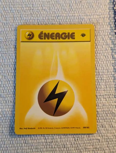 CARTE POKEMON ENERGIE ELECTRIQUE 100 102 Set De Base Wizards EDITION 1