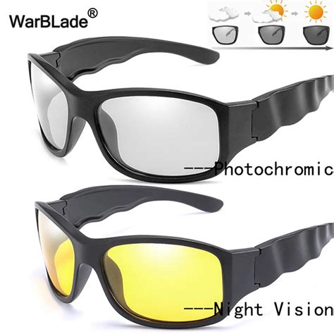 Warblade Polarized Photochromic Sunglasses Men Night Vision