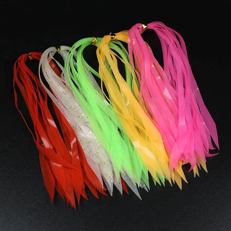 100PCS Multiple Color Luminous Silicone Streamer Spinnerbait Buzzbait