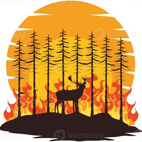 forest fires and animals 50906926 PNG