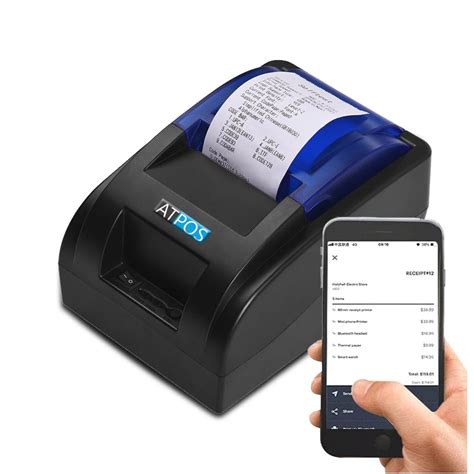 Atpos H58BT 58mm Bluetooth Thermal Receipt Printer 2 Inch ATPOS