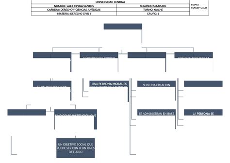 Mapa Conceptual De Personas Fisicas Y Morales Hayes