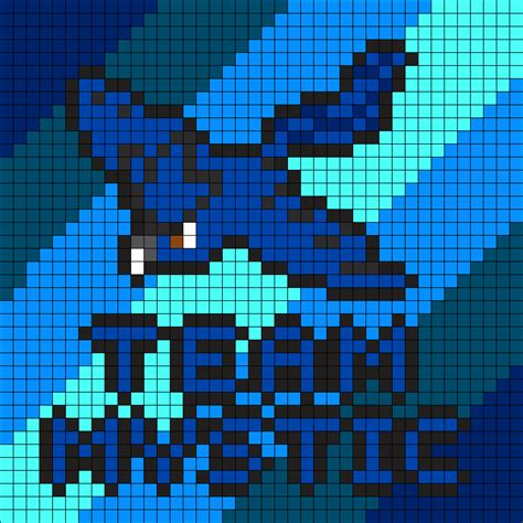 Pokemon Go Team Mystic Perler Bead Pattern Bead Sprites Misc Fuse