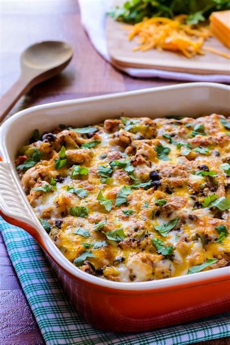 Mexican Chicken Quinoa Casserole