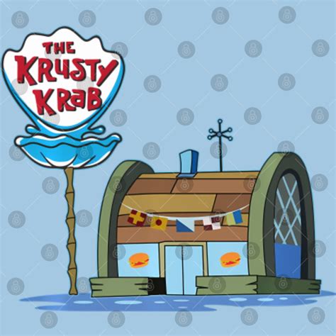 Mademark X Squarepants The Krusty Krab Home Of The Krabby Patty Throw