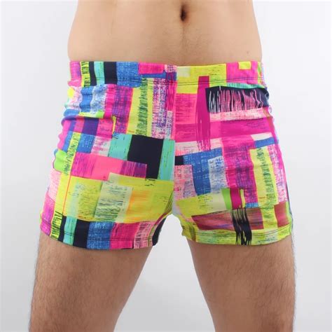 Swimmart Hot Sale Lycra Fabric Sexy Swimsuit Vintage Print Beach Boxer