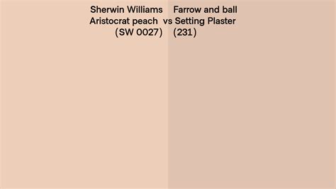 Sherwin Williams Aristocrat Peach Sw Vs Farrow And Ball Setting