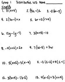 Math Worksheet For Algebraic Expressions