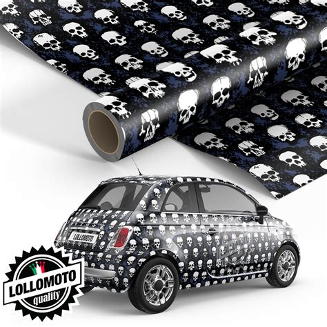 Pellicola Grim Skull Pellicola Car Wrapping Adesiva Rivestimento Auto