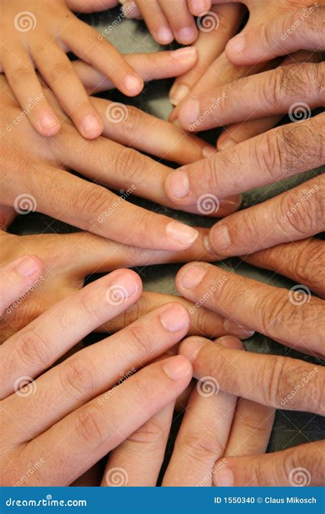 Mains De Famille Photo Stock Image Du Connexion Contact