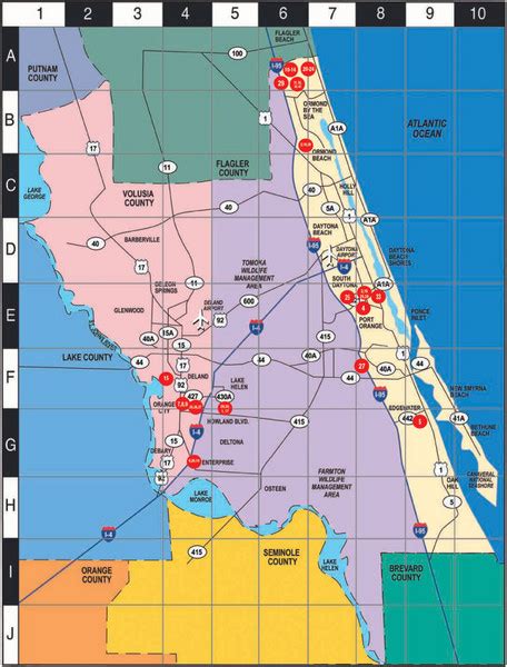 Map Of Volusia County Florida Maping Resources