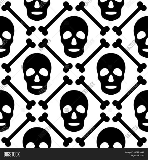 Seamless Skull Vector Photo Free Trial Bigstock