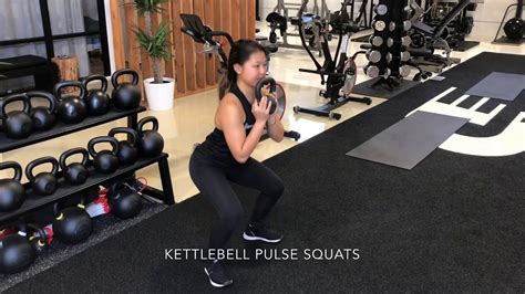 Kettlebell Pulse Squats Youtube