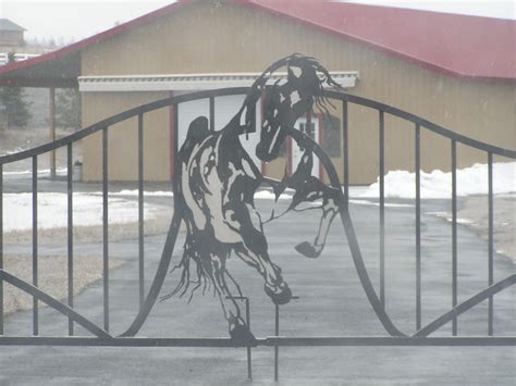 Plasma Cut Metal Designs Jet Cut Steel Horse Design Entrance Gate