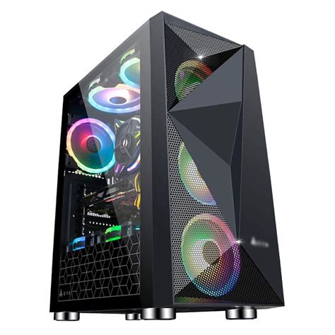 Buy Gaming Case Mid Tower Atx M Atx Mini Itx Pc Gaming Computer Case Tempered Glass For Desktop