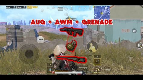 AUG AWM GRENADE KESABARAN DI JAMIN CHICKEN DINNER PUBG Mobile