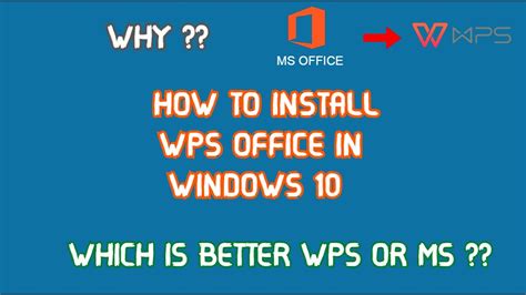 How To Install Wps Office In Windows 10 For Free Youtube