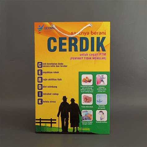 Jual Poster Gantung Hard Poster Saatnya Berani Cerdik Untuk Cegah Ptm