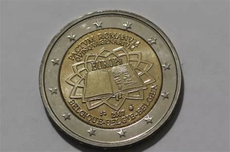 BELGIUM 2 EURO Coin 2007 50th Anniversary Of The Treaty Of Rome B41