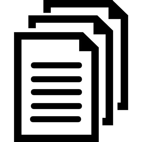 Documents Symbol Vector SVG Icon SVG Repo